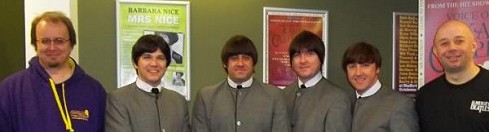 Ian Tiso with the Mersey Beatles